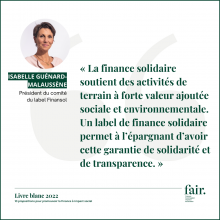 FAIR livre blanc 2022 – Temoignage Isabelle Guenard-Malaussene Label Finansol