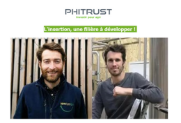 7ème web-débat Phitrust Entrepreneurs : "L'insertion, une filière à développer !"