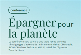 Conférence « Epargner pour la planète »