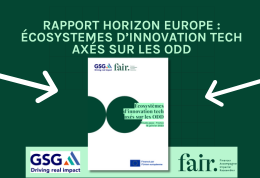 Rapport Horizon Europe et écosystèmes d’innovation tech axés sur les ODD