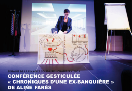 Conférence gesticulée "Chronique d'une ex-banquière" à Chambéry