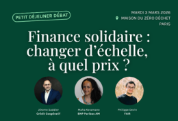 Finance solidaire : changer d'échelle, à quel prix ?