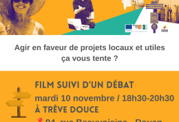 Ciné-débat - 4 solutions pour agir en faveur de projets locaux et utiles !