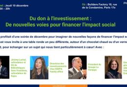 Du don à l'investissement :  de nouvelles voies pour financer l'impact social