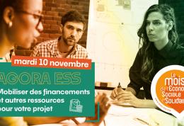 AGORA ESS : Mobiliser des financements et autres ressources pour votre projet