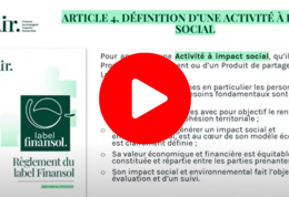 Vidéo | Webinaire - Critères du label Finansol - Fonds 90/10